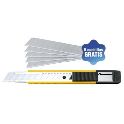 Cutter MT-1 - cuchilla 12,5mm - 5 cuchillas gratis