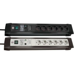 Base de tomas múltiples contra subidas de tensión Premium-Line IP20 H05VV-F 3G1,5 - 30.000 A - 3 m