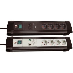 Base de tomas múltiples contra subidas de tensión Premium-Line IP20 H05VV-F 3G1,5 - 30.000 A - 1,8 m