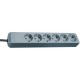 Base de tomas múltiples Eco-Line IP20 H05VV-F 3G1,5 - 1,5 m - Gris plata