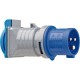 Adaptador Shucko CEE 230 V/16A para exteriores con 3 polos