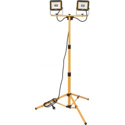 Foco LED portátil JARO doble con trípode, protección IP65 y cable H07RN-F 3G1,0