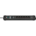 Base de tomas múltiples Premium-Line con puertos USB y protección contra subidas de tensión